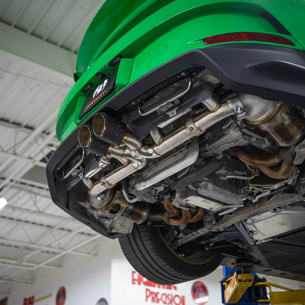 Custom performance exhaust installation and carbon fiber upgrades by our specialists Brisbane Gold Coast workshop