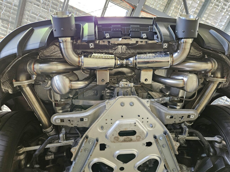 Custom performance exhaust installation and carbon fiber upgrades by our specialists Brisbane Gold Coast workshop